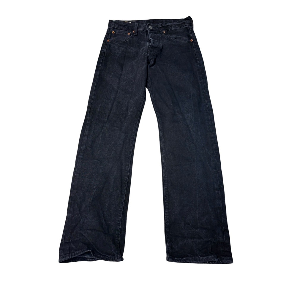 Levis Premium Big E 501 93 Straight Leg Black Jeans‎ Mens W29 L30 79830-0026